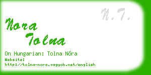 nora tolna business card